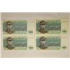 Image 1 : 4 BURMA BANK 1 KYAT CRISP UNC BILLS.  2 ARE