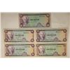 Image 1 : 5 BANK OF JAMAICA $1 COLORIZED BILLS.
