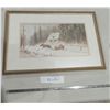 Image 1 : Winter Cabin - Framed Print