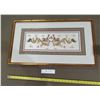 Image 1 : Textile Dragons Asian Art - Framed Textile
