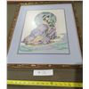 Image 1 : Textile Japanese Woman - Framed Art