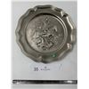Image 1 : Decorative Wall Plate - Silver Knight & Dragon
