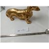 Image 1 : Gold Painted Dashhound
