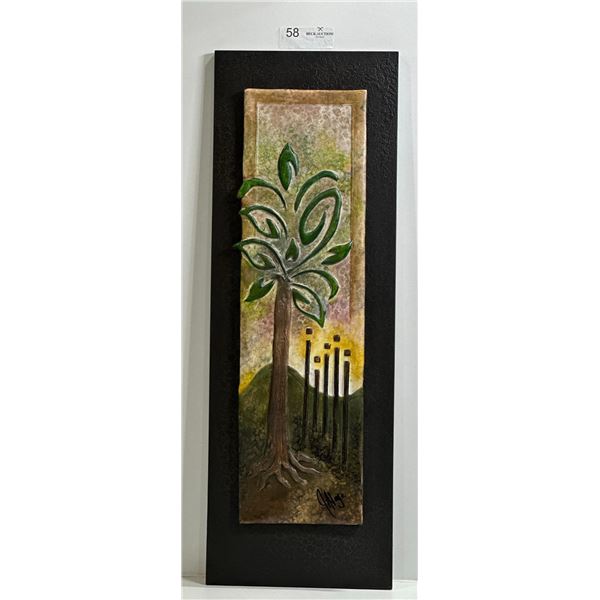 Palm Tree Plaque (Framed Art)