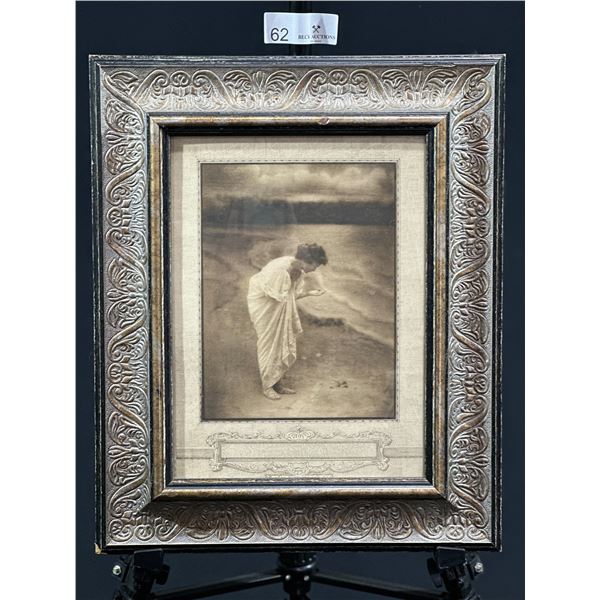 Woman by Sea (Framed Print)