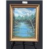 Image 1 : A Wonderful Acrylic Painting of a Stunning Riverside Vista
