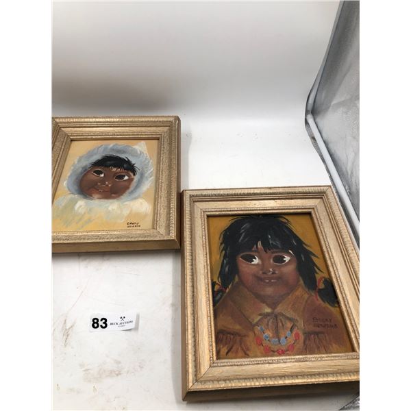 Set Of Framed Indigenous Paintings