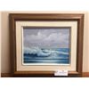 Image 1 : Framed Acrylic Painting Of Sea View On Canvas