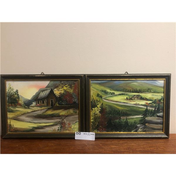 Framed Acrylic Paintings Of Scenery View