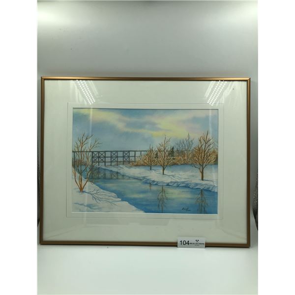 Beautiful Framed Watercolour Painting