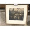 Image 1 : Beautiful Framed Charcoal Art (Town View)