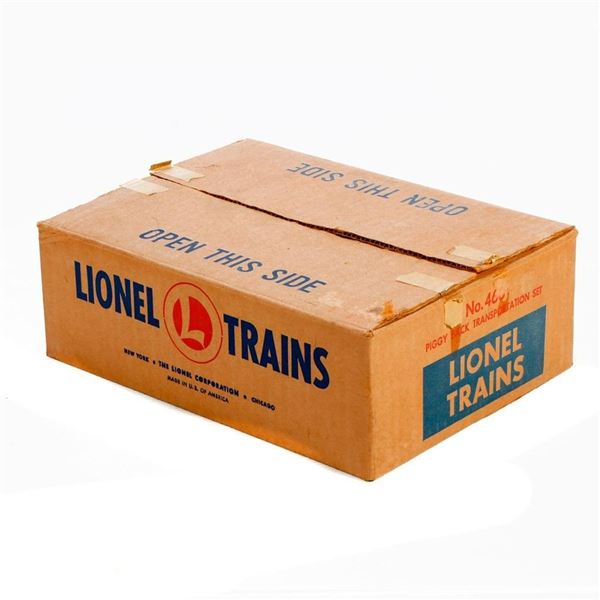 Lionel 460 Piggyback Set w 3460 Flat Car and Vans in original box.
