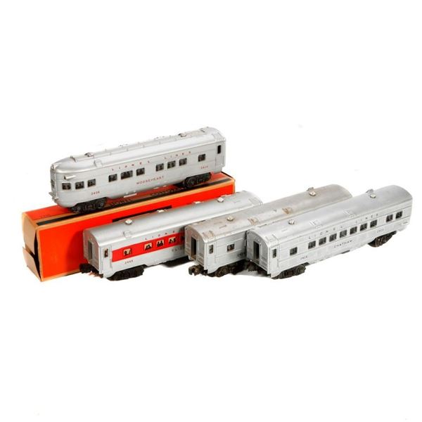 Lionel mixed O-27 Streamline Passenger Cars