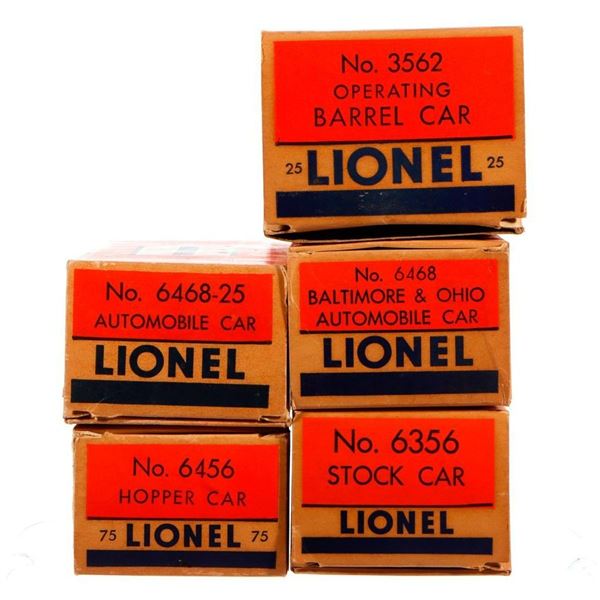 Lionel Postwar 6468-25, 6468, 6356, 6456, 3562-25 w/OBs