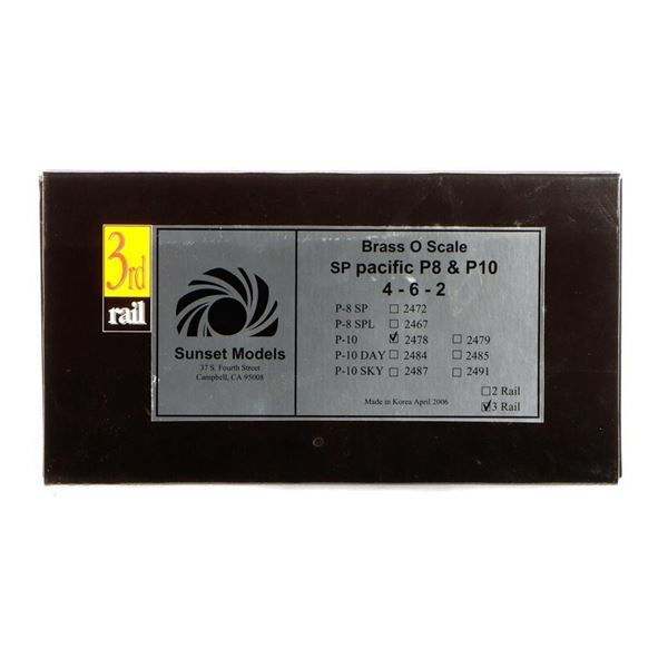 Sunset Models 3rd Rail Brass O Scale SP Pacific P10 4-6-2
