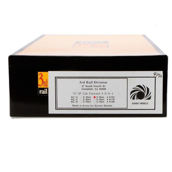 Sunset Models 3rd Rail #4103 3-Rail "O" SP Cab Forward 4-8-8-4