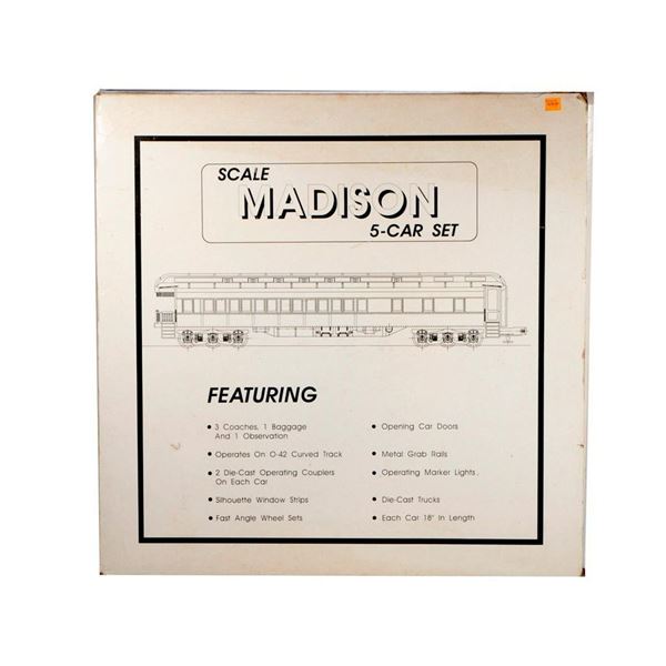 Scale Maddison 5 Car Set/70' SP Daylight Colors in original box