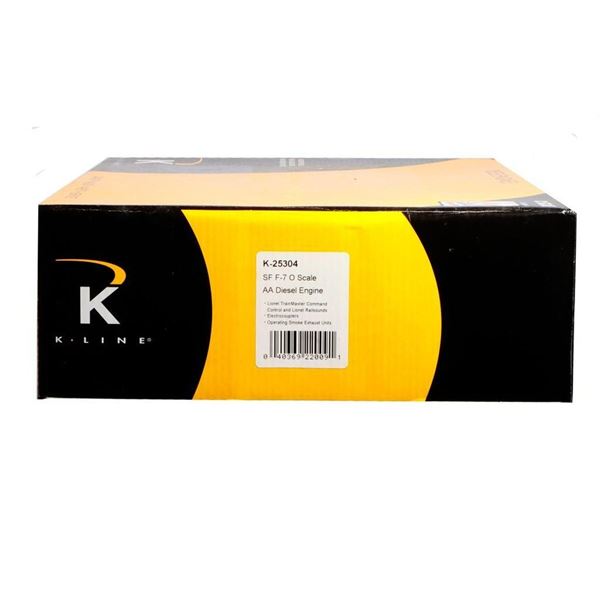 K-Line K-25304 Santa Fe F-7 A-A Locos with Bluebonnet paint