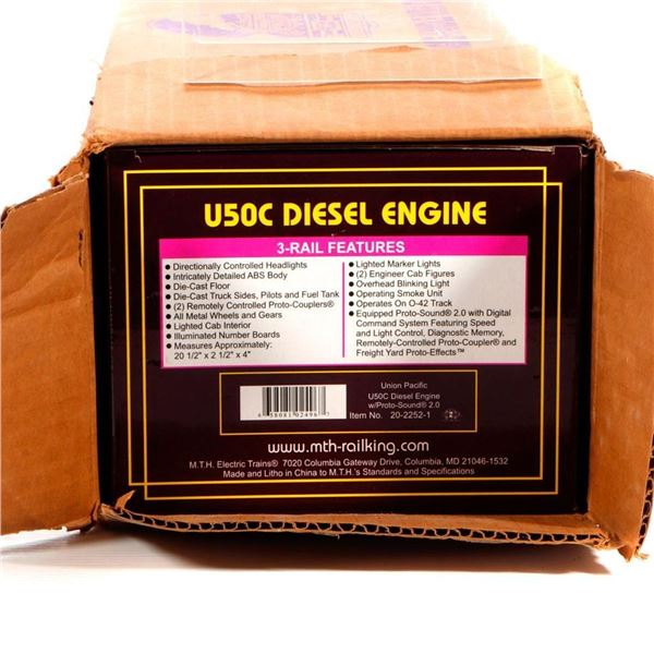 MTH 20-2252-1 UP U50C Diesel Loco w ProtoSound 2.0