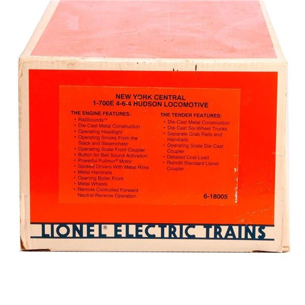Lionel 6-18005 NYC 1-700E 4-6-4 Hudson Loco in original box