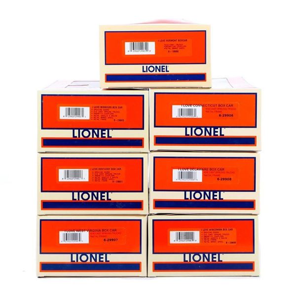 Lionel I Love State Box Cars