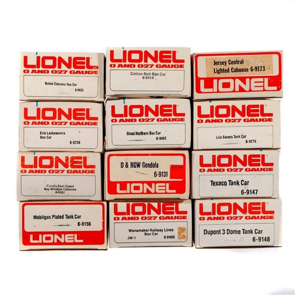 (12) Lionel Freight Cars