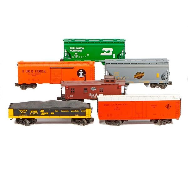 Lionel Uncataloged Freight Set. B&A Caboose and cars. Incomplete