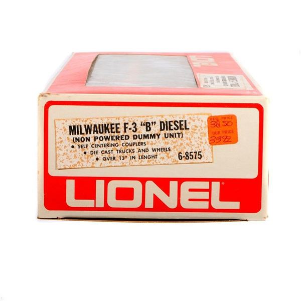 Lionel 6-8575 Milwaukee F-3 "B" Diesel Non Powered Dummy Unit