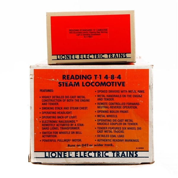 Lionel 6-18006 Reading T-1 4-8-4 Loco & Tender & 6-17607 Caboose