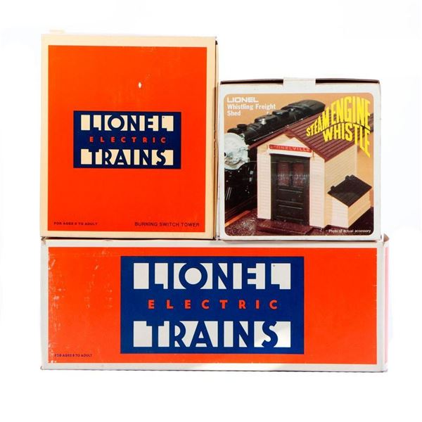 Lionel Burning Switch Tower, Whistle Shed, Oper Control Tower