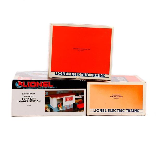 Lionel Operating Icing Stn., Fueling Stn., Fork Lift Loader