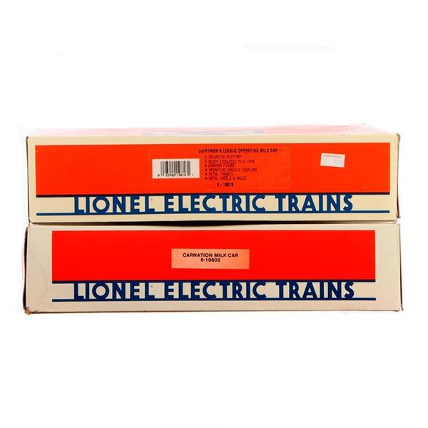 Lionel Dairyman's Milk Car and Carnation Milk Car