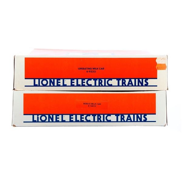 Lionel Operating Milk Cars - Lionel and Bosco