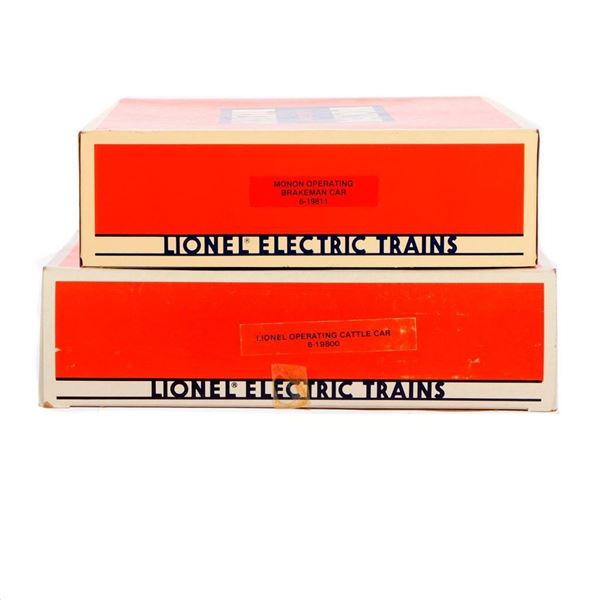 Lionel Brakeman Car and Operating Cattle Car