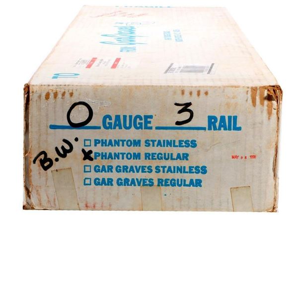 Case of (51) Gargraves Phantom Rail O Gauge 37 inch track.