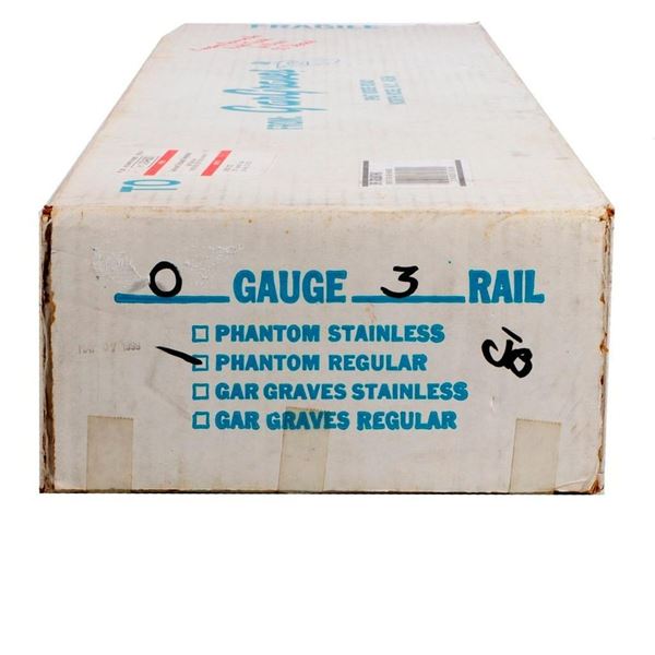Case of (51) Gargraves Phantom Rail O Gauge 37 inch track.