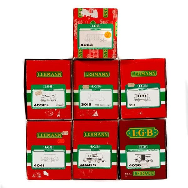 LGB 7 Cars: 3013, 3014, 4032L, 4036, 4040S, 4041, 4063