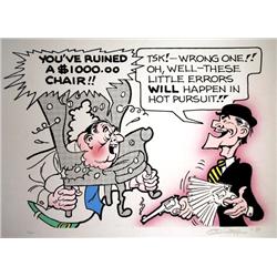 Al Capp, $1000 Chair, Lithograph on Canvas
