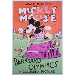 Disney, Barnyard Olympics, Serigraph Poster