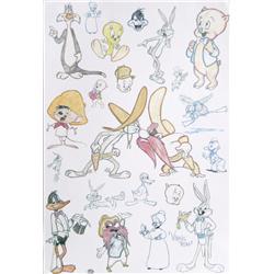 Warner Brothers, Bugs 'n Friends, Lithograph Virgil Ross
