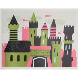 Arthur Seiden, Castle, Lithograph