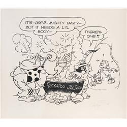 Al Capp, Kickapoo Joyjuice, Serigraph on Canvas