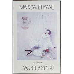 Margaret Kane, Le Pierrot, Wash Art '80, Poster