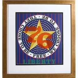 Robert Indiana, Liberty, Framed Poster