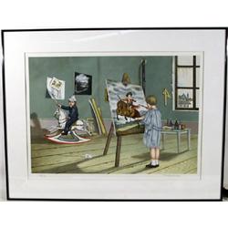 Tito Salomoni, Long Prophecy, Lithograph