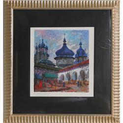 Anatole Krasnyansky, Old Towers, Kremlin, Serigraph