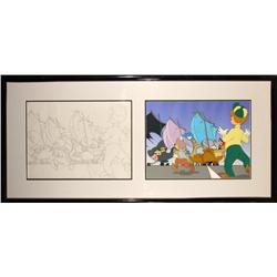 Disney, Pirate Ship Race with Goofy, Cel and Drawing