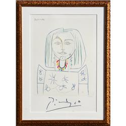 Pablo Picasso, Portrait de Femme au Collier, Lithograph