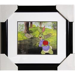 Disney, Rabbit Holding an Apple, Cel and Drawing