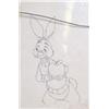 Image 2 : Disney, Rabbit Holding an Apple, Cel and Drawing